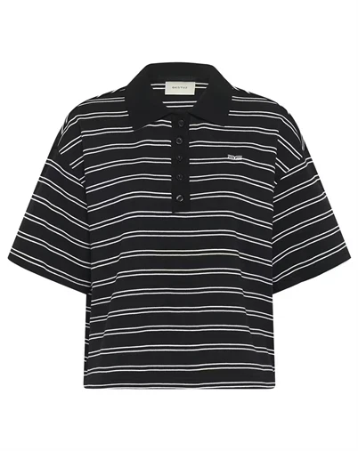 Gestuz - GZPilova Polo - Black/White Striped